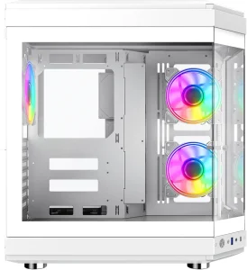 GAME MAX COMPUTER CASE HYPE WHITE - كيس كمبيوتر