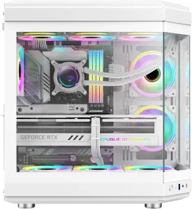 GAME MAX COMPUTER CASE HYPE WHITE - كيس كمبيوتر