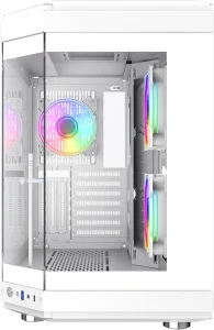 GAME MAX COMPUTER CASE HYPE WHITE - كيس كمبيوتر