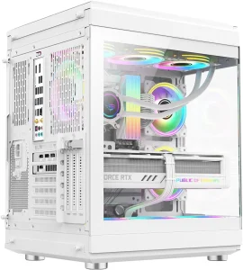 GAME MAX COMPUTER CASE HYPE WHITE - كيس كمبيوتر