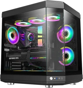 GAME MAX COMPUTER CASE HYPE BLACK - كيس كمبيوتر