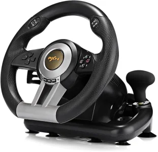 PXN-V3 Pro Game Racing Steering Wheel with Brake Pedal - عجلة القيادة للسباقات