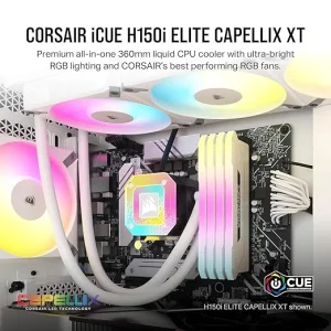 Corsair ICUE H150i Elite CAPELLIX XT 3XAF120 RGB Elite