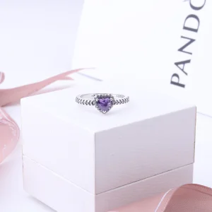 خاتم باندورا بنفسجي | Pandora Heart Ring Purple