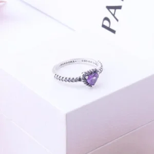 خاتم باندورا بنفسجي | Pandora Heart Ring Purple