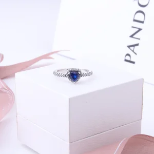 خاتم باندورا ازرق | Pandora Heart Ring Blue