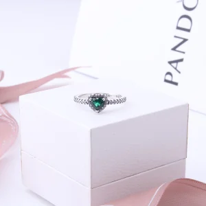 خاتم باندورا اخضر | Pandora Heart Ring Green